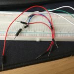 Breadbord and jumper wires
