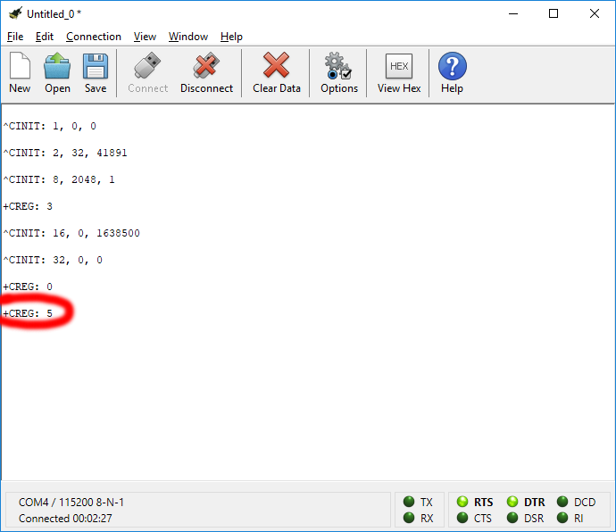Connecting to the GSM network